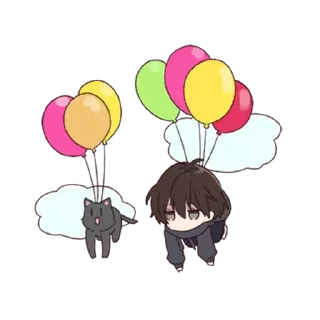 🎈 emoji (Menhera-kun) 2 by: @awesome_fun3 Telegram sticker 2 of 94