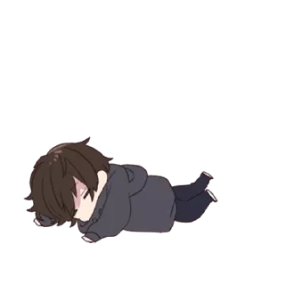 😪 emoji (Menhera-kun) 2 by: @awesome_fun3 Telegram sticker 3 of 94