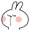 😒 emoji Spoiled Rabbit \Facial\ [@Stikeram] [SeRaMo.iR] Telegram sticker 13 of 41