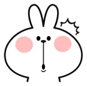 😲 emoji Spoiled Rabbit \Facial\ [@Stikeram] [SeRaMo.iR] Telegram sticker 21 of 41