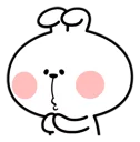 😌 emoji Spoiled Rabbit \Facial\ [@Stikeram] [SeRaMo.iR] Telegram sticker 17 of 41