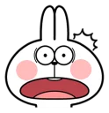 😰 emoji Spoiled Rabbit \Facial\ [@Stikeram] [SeRaMo.iR] Telegram sticker 23 of 41