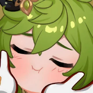 🌿 emoji Cute Genshin ᴮʸ @Amaa_San Telegram sticker 12 of 20