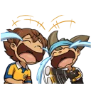😂 emoji INAZUMA ELEVEN @Nekosticker Telegram sticker 9 of 40