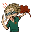 😓 emoji INAZUMA ELEVEN @Nekosticker Telegram sticker 19 of 40