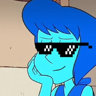 😎 emoji Lapis lazuli Telegram sticker 19 of 25