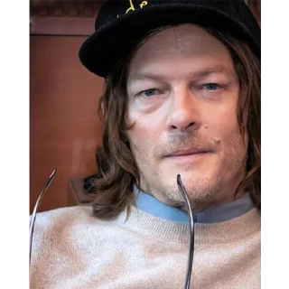 😐 emoji Norman Reedus @Nekostickerss Telegram sticker 9 of 115