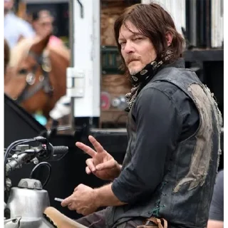 ✌ emoji Norman Reedus @Nekostickerss Telegram sticker 7 of 115