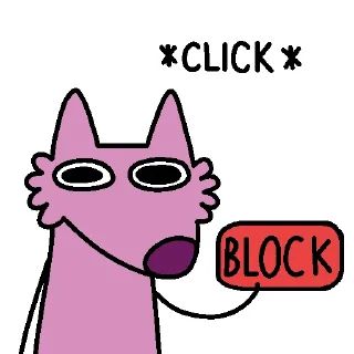 ⛔️ emoji Stupid Pink Dog 2 Telegram sticker 23 of 35