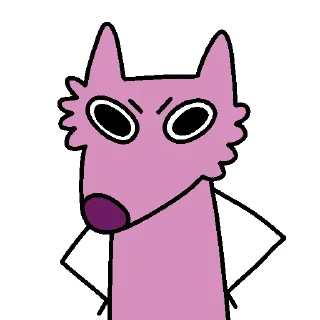 😡 emoji Stupid Pink Dog 2 Telegram sticker 14 of 35