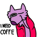 ☕️ emoji Stupid pink dog Telegram sticker 23 of 46