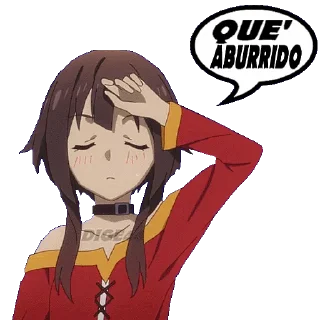😮‍💨 emoji @STIKERFORALL 🇪🇸KONOSUBA Telegram sticker 19 of 75