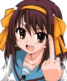 🖕 emoji Fuck you | @Onishiki @Nishi_Stickers Telegram sticker 21 of 40