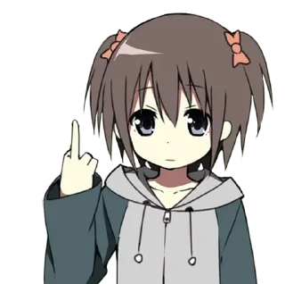 🖕 emoji Fuck you | @Onishiki @Nishi_Stickers Telegram sticker 23 of 40