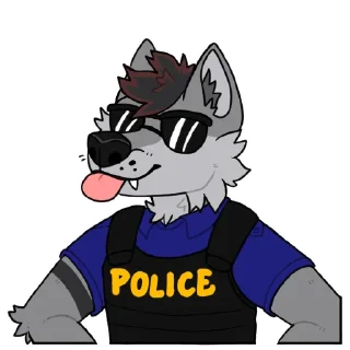 🚓 emoji Mike Cody 🐺 Telegram sticker 6 of 85