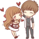 😌 emoji Centilia & Raei-Couples Telegram sticker 15 of 41