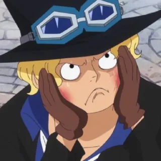😾 emoji Sabo @StickersofAnime Telegram sticker 21 of 35