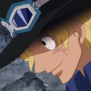 😏 emoji Sabo @StickersofAnime Telegram sticker 16 of 35