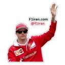 ✋ emoji Kimi Räikkönen - F1iran.com Telegram sticker 19 of 22
