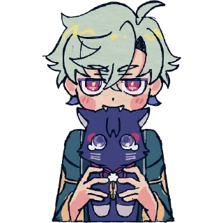 🐈‍⬛ emoji Zandik The Scholar Telegram sticker 19 of 41