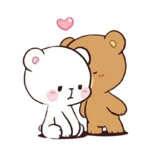 🌟 emoji Mocha and milk 🫶🏻 Telegram sticker 23 of 36