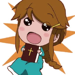 🙏 emoji Christ-chan malaclypse Telegram sticker 10 of 49