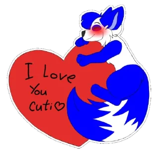 ❤️ emoji DeryTheFox Round I Telegram sticker 6 of 120