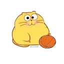 🏀 emoji Happy Kitty😺-@MochaStickers Telegram sticker 20 of 45