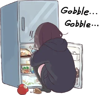 🤤 emoji Anime stickers Telegram sticker 7 of 120