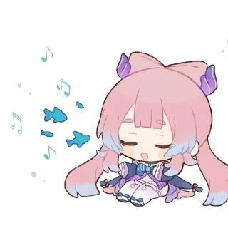 😌 emoji Kokomi! Telegram sticker 24 of 27