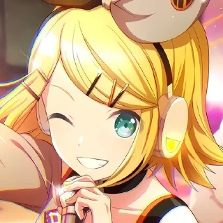 🌟 emoji Kagamine Rin⚡️ @selenasekaii Telegram sticker 14 of 91