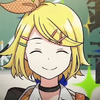 🌟 emoji Kagamine Rin⚡️ @selenasekaii Telegram sticker 20 of 91