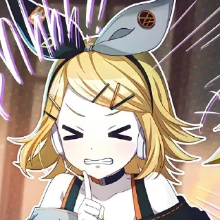 🌟 emoji Kagamine Rin⚡️ @selenasekaii Telegram sticker 6 of 91