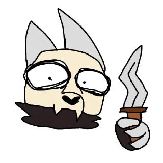 🔪 emoji Король демонов Telegram sticker 11 of 13