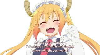 ☺️ emoji Kobayashi Telegram sticker 8 of 83
