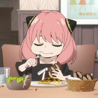 😋 emoji Anya Chan | @Onishiki @Notid Telegram sticker 14 of 50