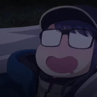 😴 emoji Yuru Camp | @Onishiki @Notid Telegram sticker 17 of 21