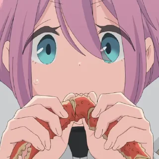 😣 emoji Yuru Camp | @Onishiki @Notid Telegram sticker 9 of 21
