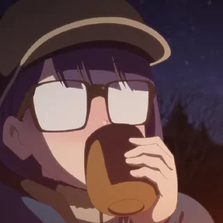 🍺 emoji Yuru Camp | @Onishiki @Notid Telegram sticker 16 of 21