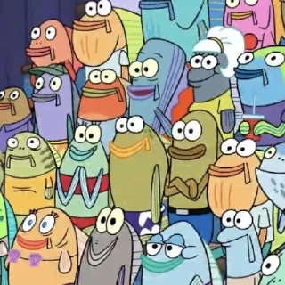 😐 emoji ‘Bikini Bottom | @iStickerLand, Telegram sticker 16 of 110