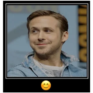 Sticker from Ryan Gosling