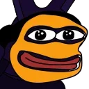 😀 emoji Bunny PePe | @QStickers Telegram sticker 15 of 16