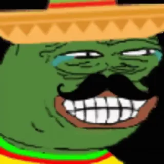 😂 emoji Pepe God @QStickers Telegram sticker 6 of 22