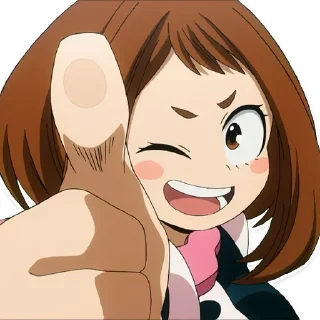 👍 emoji My Hero Academia Telegram sticker 22 of 25
