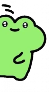 🤩 emoji Cutesy frog @toobittertoeatcookies Telegram sticker 22 of 52