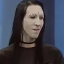 💀 emoji marilyn manson💀 Telegram sticker 9 of 38