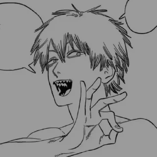 🌑 emoji Chainsaw Man Telegram sticker 24 of 30