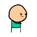 Sticker from cyanide&happiness