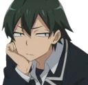 😒 emoji Hachiman Hikigaya Telegram sticker 12 of 14