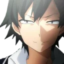 😈 emoji Hachiman Hikigaya Telegram sticker 8 of 14